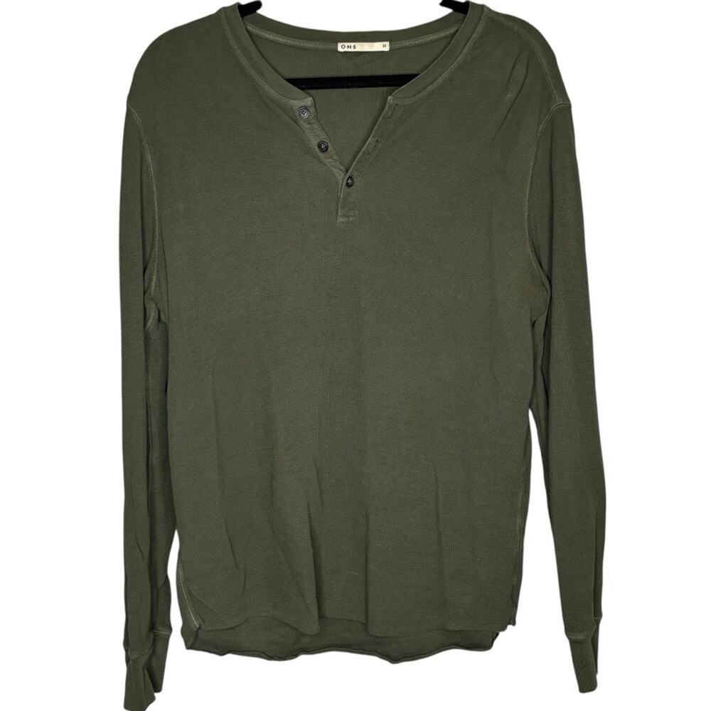 ONS Men's Henley Long Sleeve Tee